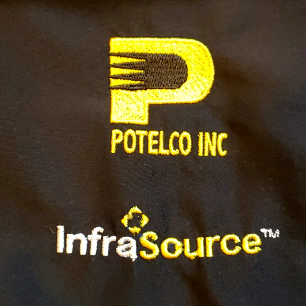 1/4 zip jacket. Men's XL black yellow windbreaker.